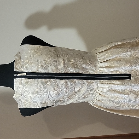 Cocktail Dress, Mini, Gold Metelic - Picture 7 of 8